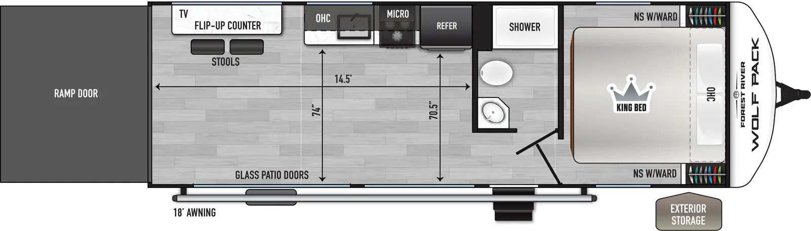 Wolf Pack 24-14.5 Floorplan